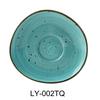 Yanco China Lyon Turquoise Glazed Porcelain 6.5"L Freeform Saucer - LY-002TQ 