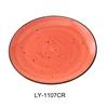Yanco China Lyon Coral Speckled Glazed Porcelain 7.25in Coupe Plate - LY-1107CR 