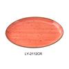Yanco China Lyon Coral Glazed Porcelain 12in x 8.25in Oval Platter - 1dz - LY-2112CR 