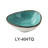 Yanco China Lyon Turquoise Glazed Porcelain 5oz Triangular Sauce Bowl - LY-404TQ 