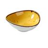Yanco China Lyon Yellow Glazed Porcelain 5oz Triangular Sauce Bowl - LY-404YL 
