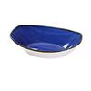 Yanco China Lyon Blue Speckled Glazed Porcelain 10oz 7in Oval Bowl - LY-407BU 