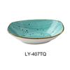 Yanco China Lyon Turquoise Speckled Glazed Porcelain 10oz 7in Oval Bowl - LY-407TQ 