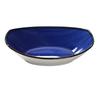 Yanco China Lyon Blue Speckled Glazed Porcelain 20oz 9in Oval Bowl - LY-409BU 