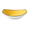 Yanco China Lyon Yellow Speckled Glazed Porcelain 20oz 9in Oval Bowl - LY-409YL 