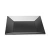 GET Siciliano Black Melamine 8in Square Plate - 1dz - ML-103-BK 