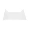 GET Siciliano White Melamine 8in Square Plate - 1dz - ML-103-W 
