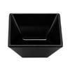 GET ML-257-BK Siciliano Black Melamine 3oz Square Petite Bowl - 4dz 