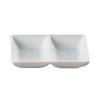 Yanco China ML-725 Main Land Super White Porcelain 2oz Divided Tray - 3dz 
