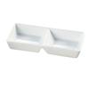 Yanco China ML-727 Main Land Super White Porcelain 6oz Divided Tray - 3dz 