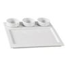 Yanco China ML-810 Main Land Super White Porcelain 3-Compartment Dish - 1dz 