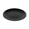 GET ML-83-BK Milano Black Melamine 12.5in dia. Plate - 1dz 