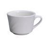 Yanco China MM-1 Miami Bone White Porcelain 7.5oz Embossed Cup - 3dz 
