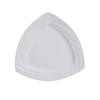 Yanco China MM-10-TR Miami Bone White Porcelain 10in x 10in Triangular Plate- 1dz 