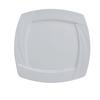 Yanco China Miami Bone White Porcelain 12in x 12in Square Plate - 1dz - MM-12-SQ 