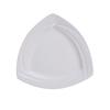 Yanco China Miami Bone White Porcelain 12in x 12in Triangular Plate- 1dz - MM-12-TR 