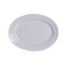 Yanco China MM-14 Miami Bone White Porcelain 14in x 10in Oval Platter - 1dz 