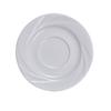 Yanco China MM-2 Miami Bone White Porcelain 5.5in dia. Embossed Saucer - 3dz 