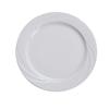 Yanco China Miami Bone White Porcelain 11.25in dia. Embossed Plate- 1dz - MM-20 