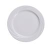 Yanco China Miami Bone White Porcelain 12in dia. Embossed Plate - 1dz - MM-21 