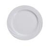Yanco China MM-8 Miami Bone White Porcelain 9.1in dia. Embossed Plate - 2dz 