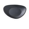 Yanco China Moderne Matte Black Melamine 10.5in x 9in Triangular Plate - MO-110BK 