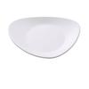 Yanco China MO-112 Moderne Matte White Melamine 12in x 10.5in Triangular Plate 