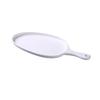 Yanco China MO-809 Moderne Matte White Melamine 15.5inx 7.5in Pan Plate with Handle 
