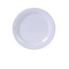 Yanco China MS-107WT Milestone White Melamine 7.5in dia. Narrow Rim Plate - 4dz 