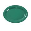 Yanco China MS-209GR Milestone Green Melamine 9.5in x 7.25in Oval Platter - 2dz 