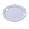 Yanco China MS-209WT Milestone White Melamine 9.5in x 7.25in Oval Platter - 2dz 
