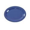 Yanco China MS-213BU Milestone Blue Melamine 13.5in x 10.5in Oval Platter - 1dz 