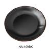 Yanco China Nature Art Black Melamine 9in dia. Plate - 3dz - NA-109BK 