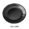 Yanco China Nature Art Black Melamine 12in dia. Dinner Plate - 1dz - NA-112BK 