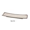 Yanco China NA-414 Nature Art White Melamine 12.8in x 3.5in Sushi Plate - 3dz 