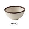 Yanco China NA-504 Nature Art White Melamine 10oz 4.5in dia. Rice Bowl - 4dz 
