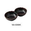 Yanco China Nature Art Black Melamine 4oz Condiment Server - 4dz - NA-506BK 