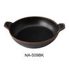 Yanco China Nature Art Black Melamine 24oz Bowl with Handle - 3dz - NA-509BK 