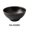 Yanco China Nature Art Black Melamine 28oz 6.5in dia. Noodle Bowl-4dz - NA-606BK 