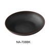 Yanco China Nature Art Black Melamine 20oz 8in dia. Soup Plate - 3dz - NA-708BK 
