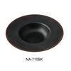 Yanco China Nature Art Black Melamine 10oz 9.25in dia. Dessert Plate - NA-710BK 