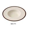 Yanco China NA-711 Nature Art White Melamine 16oz Dessert Plate - 1dz 
