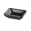 Yanco China NB-4030 Noble Black Porcelain 1 oz.Rectangular Sauce Dish - 4dz 