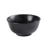 Yanco China NB-805 Noble Black Porcelain 10oz 4.5in dia. Rice Bowl - 3dz 