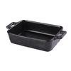 Yanco China NB-912 Noble Black Porcelain 702oz 13.75in x 7in Bake Dish - 6 Each 
