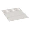 Yanco China NC-4600 Nu-Classic White Melamine 9in x 8in 5 Compartment Plate- 2dz 