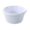 Yanco China NC-509WT Nu-Classic White Melamine 2oz Fluted Ramekin - 6dz 
