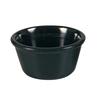 Yanco China Nu-Classic Black Melamine 3oz Smooth Ramekin - 6dz - NC-537BK 
