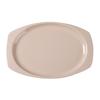 Yanco China NS-209T Nessico Tan Melamine 9.5in x 6.75in Heavy Weight Platter 