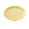 Yanco China NS-510Y Nessico Yellow Melamine 9.75inx 6.75in Oval Narrow Rim Platter 